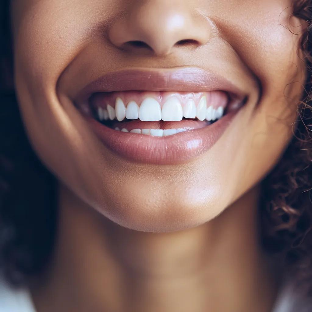 Confident person smiling with bright teeth after cosmetic dentistry